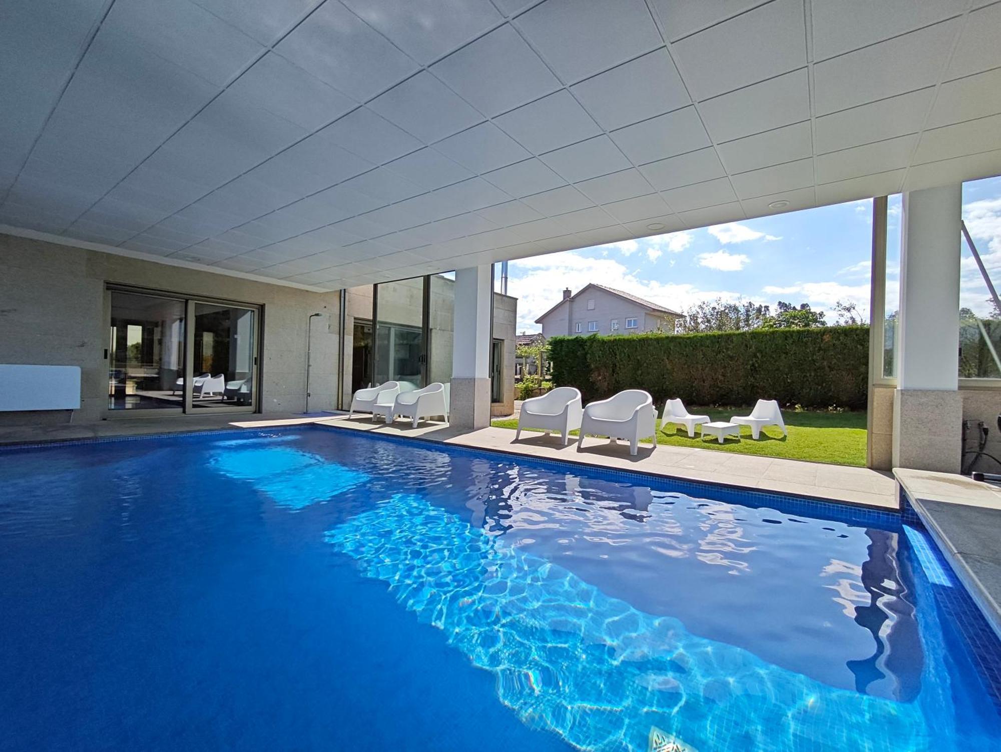 Sanxenxo Casa Rial 47 Con Piscina Climatizada Villa Eksteriør bilde